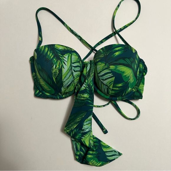 Share and Shore Bikini Top Bra Sz 34B Tropical - Picture 5 of 5